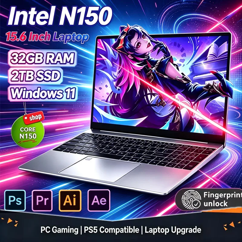 Ddr4 32Gb - 2026 Nieuwe 15,6' Intel N150 Windows
