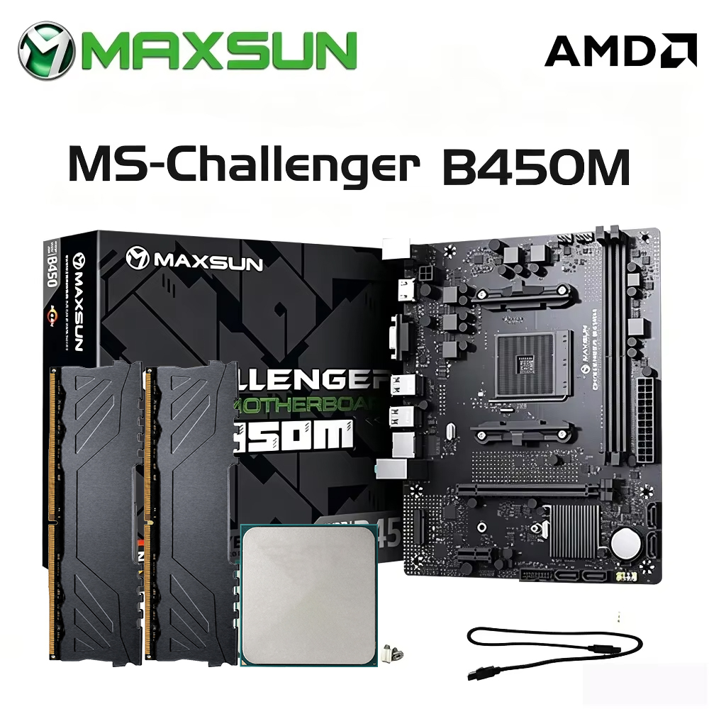 Ddr4 3200Mhz - Maxsun B450 moederbord + AMD R5