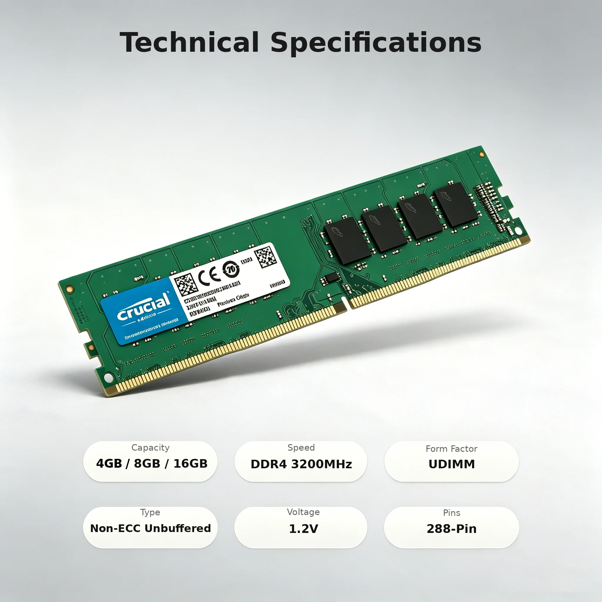 Crucial 10 stuks DDR4 3200MHz  - Ddr4 3200 16Gb recensie en prijs