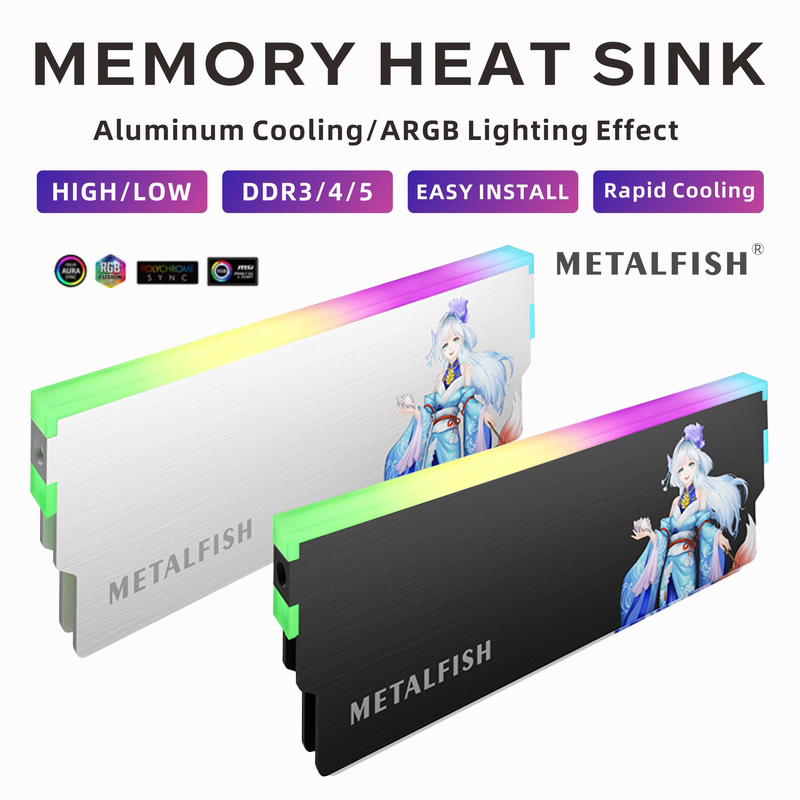 METALFISH DRAM Heatsink 5V-3PI - Ddr3 Ram recensie en prijs